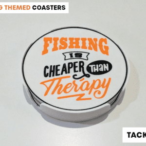 Pack of Fishing Themed Coasters