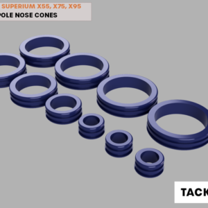 Preston Innovations Superium x55 x75 x95 16m pole nose cones